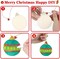 134 PCS DIY Christmas Ornaments for Christmas Trees Unfinished Wooden Christmas Ornaments Set in 10 Shapes Christmas Crafts for Kids Centerpiece Holiday Hanging Ornaments